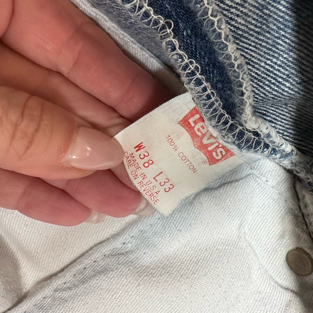 VINTAGE LEVIS 501 • USA • 36/27 Men’s Unisex Hemmed - Picture 5 of 10